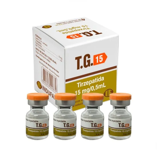 TG 15 Indufar Tirzepatida 15MG 4 Frascos 0,5ML